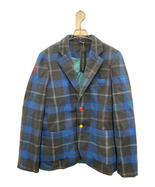 HYDROGEN（ハイドロゲン）HYDROGEN (ハイドロゲン) テーラードジャケット ブルー サイズ:Ｌの古着・服飾アイテム