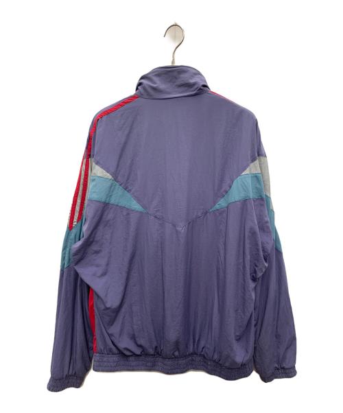 adidas（アディダス）adidas (アディダス) ナイロンジャケット パープル×グレー サイズ:Ｌの古着・服飾アイテム