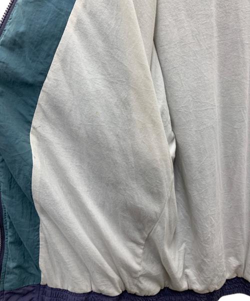 adidas（アディダス）adidas (アディダス) ナイロンジャケット パープル×グレー サイズ:Ｌの古着・服飾アイテム