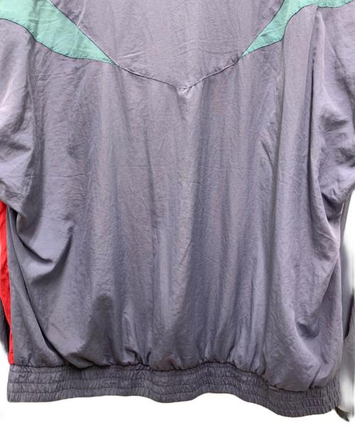 adidas（アディダス）adidas (アディダス) ナイロンジャケット パープル×グレー サイズ:Ｌの古着・服飾アイテム