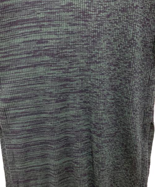 AURALEE（オーラリー）AURALEE (オーラリー) ニットスカート グリーンの古着・服飾アイテム