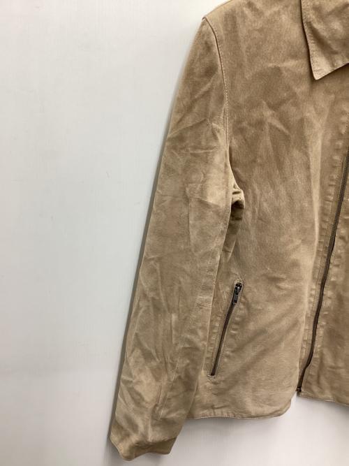 Calvin Klein（カルバンクライン）Calvin Klein (カルバンクライン) レザージャケット ベージュ サイズ:Sの古着・服飾アイテム