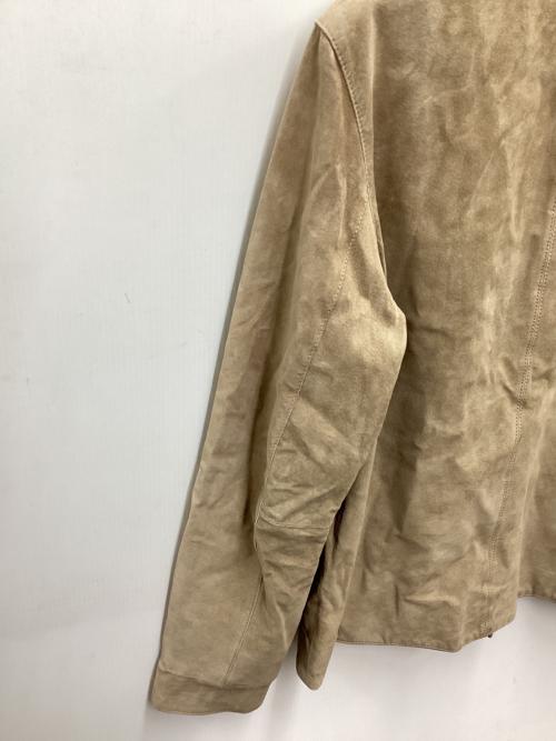 Calvin Klein（カルバンクライン）Calvin Klein (カルバンクライン) レザージャケット ベージュ サイズ:Sの古着・服飾アイテム