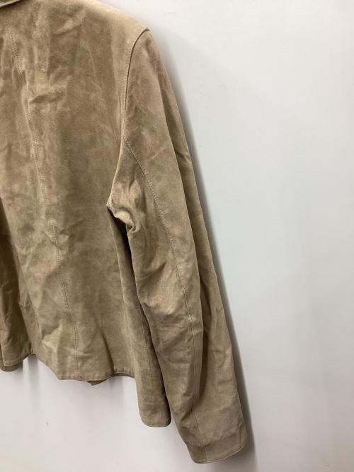 Calvin Klein（カルバンクライン）Calvin Klein (カルバンクライン) レザージャケット ベージュ サイズ:Sの古着・服飾アイテム