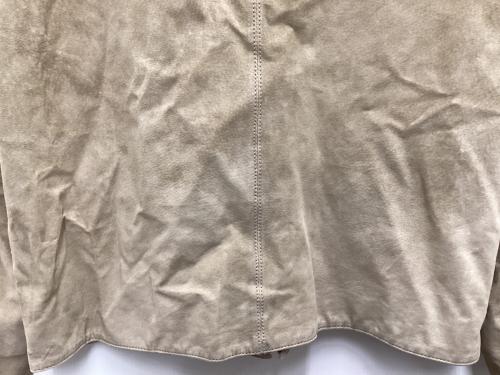 Calvin Klein（カルバンクライン）Calvin Klein (カルバンクライン) レザージャケット ベージュ サイズ:Sの古着・服飾アイテム