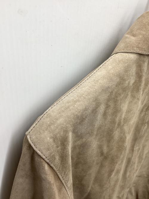 Calvin Klein（カルバンクライン）Calvin Klein (カルバンクライン) レザージャケット ベージュ サイズ:Sの古着・服飾アイテム