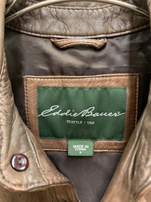 Eddie Bauer（エディーバウアー）Eddie Bauer (エディーバウアー) シャツジャケット ブラウン サイズ:Sの古着・服飾アイテム