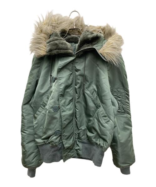 ALPHA（アルファ）ALPHA (アルファ) ミリタリージャケット オリーブ サイズ:Mの古着・服飾アイテム