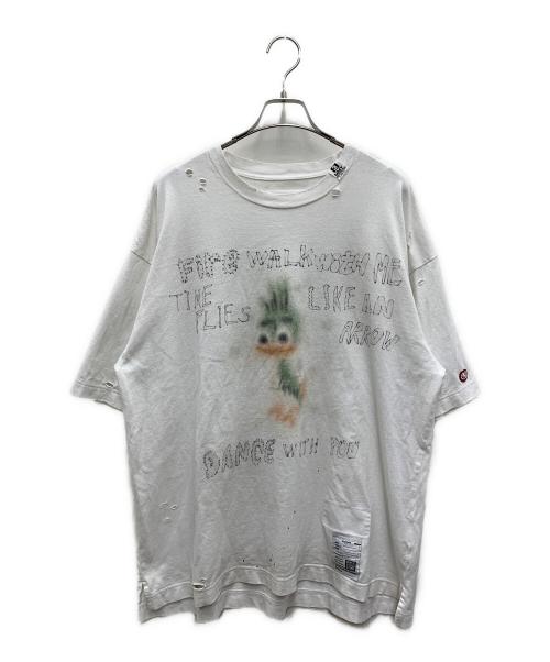 Maison MIHARA YASUHIRO（メゾン ミハラ ヤスヒロ）Maison MIHARA YASUHIRO (メゾン ミハラ ヤスヒロ) 半袖カットソー ホワイト サイズ:48の古着・服飾アイテム