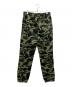 A BATHING APE (アベイシングエイプ) シャークスウェットパンツ グリーン サイズ:M 未使用品：18000円