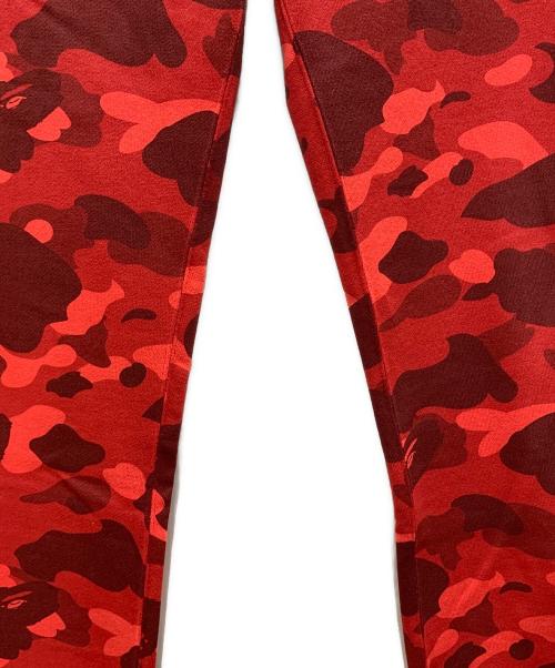 A BATHING APE（アベイシングエイプ）A BATHING APE (アベイシングエイプ) シャークスウェットパンツ レッド サイズ:L 未使用品の古着・服飾アイテム