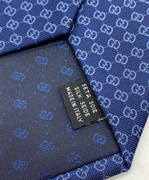 GUCCI（グッチ）GUCCI (グッチ) ネクタイ ネイビー サイズ:ーの古着・服飾アイテム