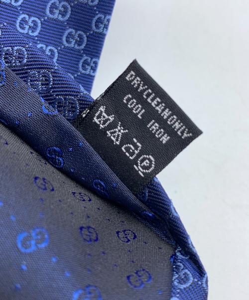 GUCCI（グッチ）GUCCI (グッチ) ネクタイ ネイビー サイズ:ーの古着・服飾アイテム