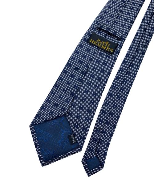 HERMES（エルメス）HERMES (エルメス) ネクタイ ネイビー サイズ:ーの古着・服飾アイテム