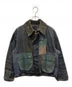 Barbourバブアー）の古着「オイルドジャケット　BORDER」｜グレー