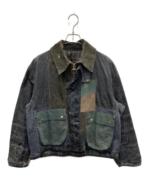 Barbour（バブアー）Barbour (バブアー) オイルドジャケット　BORDER グレー サイズ:C40/102cmの古着・服飾アイテム