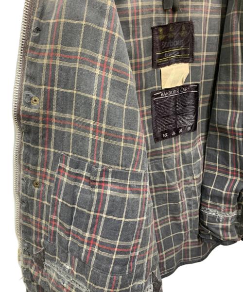 Barbour（バブアー）Barbour (バブアー) オイルドジャケット　BORDER グレー サイズ:C40/102cmの古着・服飾アイテム