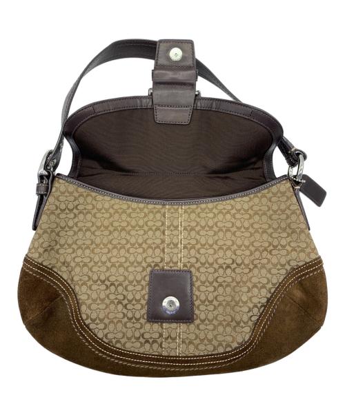 COACH（コーチ）COACH (コーチ) ハンドバッグ ブラウン×ベージュの古着・服飾アイテム