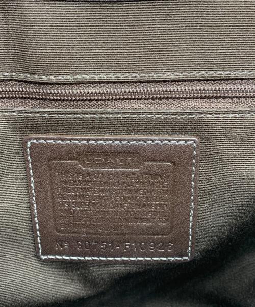 COACH（コーチ）COACH (コーチ) ハンドバッグ ブラウン×ベージュの古着・服飾アイテム