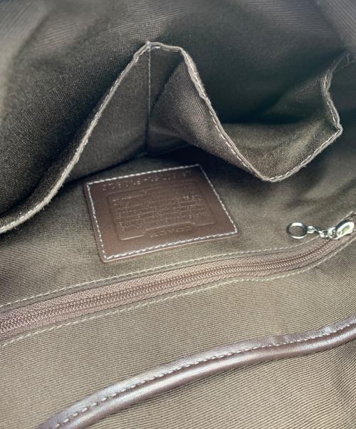 COACH（コーチ）COACH (コーチ) ハンドバッグ ブラウン×ベージュの古着・服飾アイテム