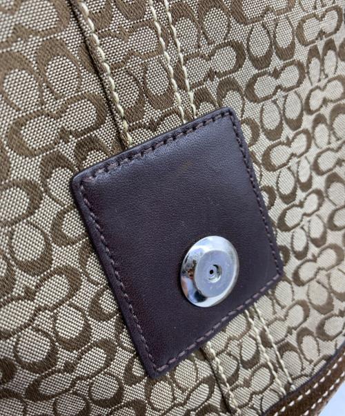 COACH（コーチ）COACH (コーチ) ハンドバッグ ブラウン×ベージュの古着・服飾アイテム