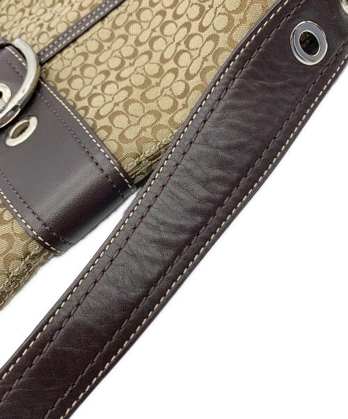 COACH（コーチ）COACH (コーチ) ハンドバッグ ブラウン×ベージュの古着・服飾アイテム