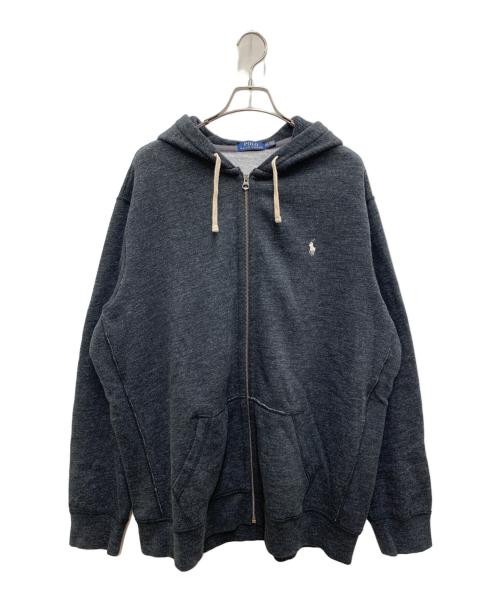 POLO RALPH LAUREN（ポロ・ラルフローレン）POLO RALPH LAUREN (ポロ・ラルフローレン) ジップパーカー ブラック サイズ:XXLの古着・服飾アイテム