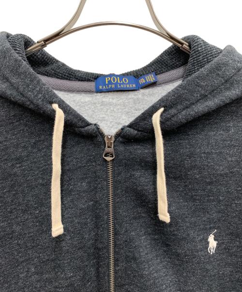 POLO RALPH LAUREN（ポロ・ラルフローレン）POLO RALPH LAUREN (ポロ・ラルフローレン) ジップパーカー ブラック サイズ:XXLの古着・服飾アイテム