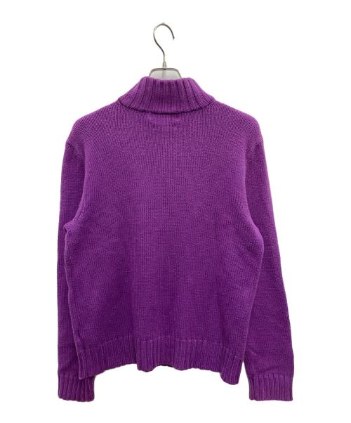 POLO RALPH LAUREN（ポロ・ラルフローレン）POLO RALPH LAUREN (ポロ・ラルフローレン) ハーフジップスウェット パープル サイズ:Lの古着・服飾アイテム