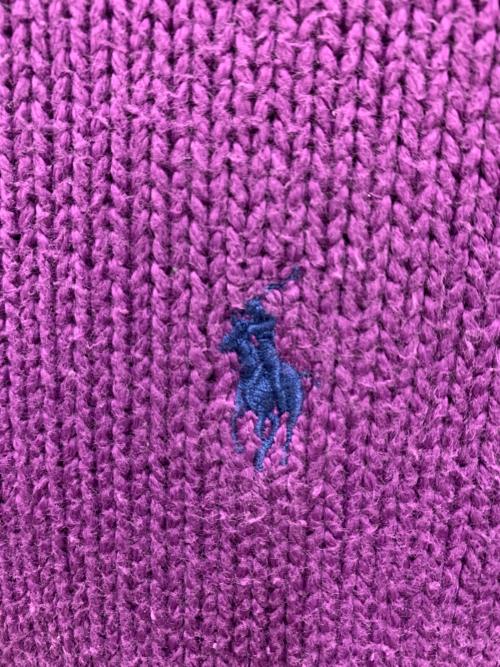 POLO RALPH LAUREN（ポロ・ラルフローレン）POLO RALPH LAUREN (ポロ・ラルフローレン) ハーフジップスウェット パープル サイズ:Lの古着・服飾アイテム