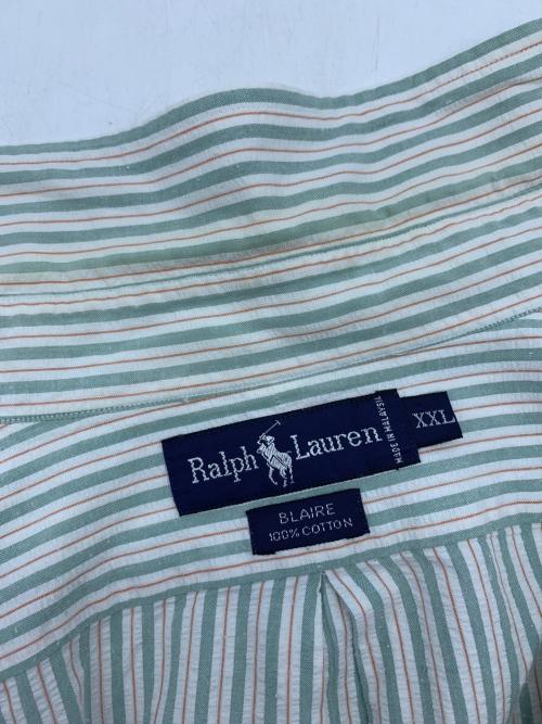 RALPH LAUREN（ラルフローレン）RALPH LAUREN (ラルフローレン) 長袖シャツ 黄緑 サイズ:XXLの古着・服飾アイテム