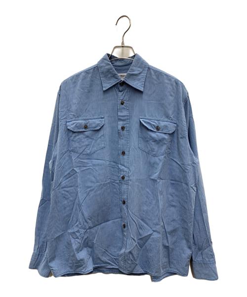 Wrangler（ラングラー）Wrangler (ラングラー) 長袖シャツ スカイブルー サイズ:Largeの古着・服飾アイテム