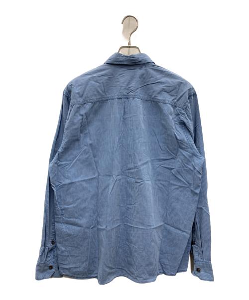 Wrangler（ラングラー）Wrangler (ラングラー) 長袖シャツ スカイブルー サイズ:Largeの古着・服飾アイテム