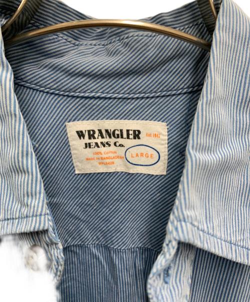 Wrangler（ラングラー）Wrangler (ラングラー) 長袖シャツ スカイブルー サイズ:Largeの古着・服飾アイテム
