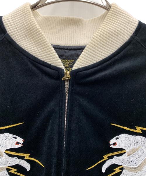 HOUSTON（ヒューストン）HOUSTON (ヒューストン) スカジャン ブラック サイズ:XLの古着・服飾アイテム