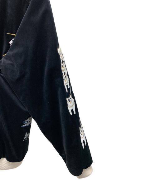 HOUSTON（ヒューストン）HOUSTON (ヒューストン) スカジャン ブラック サイズ:XLの古着・服飾アイテム