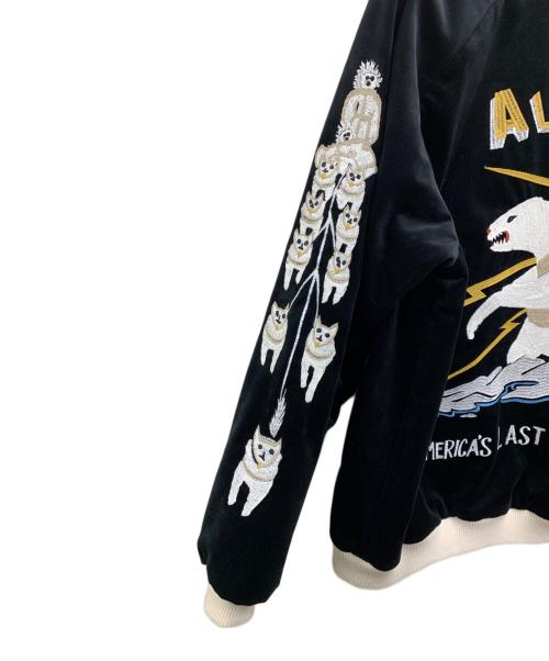 HOUSTON（ヒューストン）HOUSTON (ヒューストン) スカジャン ブラック サイズ:XLの古着・服飾アイテム