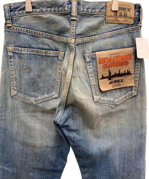 AVIREX（アヴィレックス）AVIREX (アヴィレックス) MOANDMO (モーアンドモー) デニムパンツ インディゴ サイズ:W30×L30 未使用品の古着・服飾アイテム