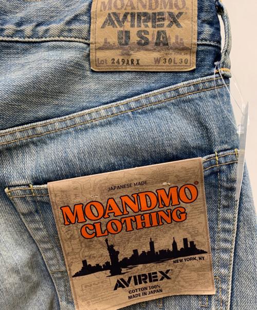 AVIREX（アヴィレックス）AVIREX (アヴィレックス) MOANDMO (モーアンドモー) デニムパンツ インディゴ サイズ:W30×L30 未使用品の古着・服飾アイテム
