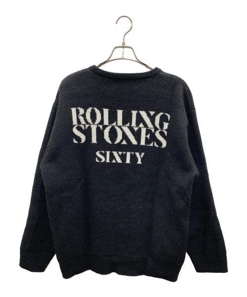 ROLLING STONES（ローリングストーンズ）ROLLING STONES (ローリングストーンズ) 厚手ニット ブラック サイズ:3の古着・服飾アイテム