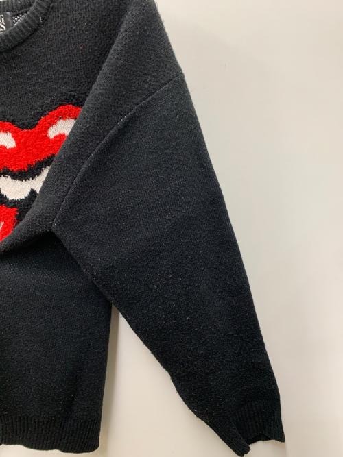ROLLING STONES（ローリングストーンズ）ROLLING STONES (ローリングストーンズ) 厚手ニット ブラック サイズ:3の古着・服飾アイテム