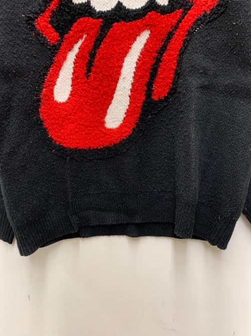 ROLLING STONES（ローリングストーンズ）ROLLING STONES (ローリングストーンズ) 厚手ニット ブラック サイズ:3の古着・服飾アイテム