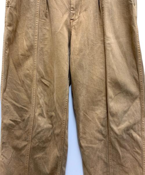 Dickies（ディッキーズ）Dickies (ディッキーズ) タックパンツ ブラウン サイズ:Lの古着・服飾アイテム