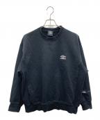 UMBRO×sssteinアンブロ×シュタイン）の古着「HIGH GAUGE COTTON SWEAT」｜ブラック
