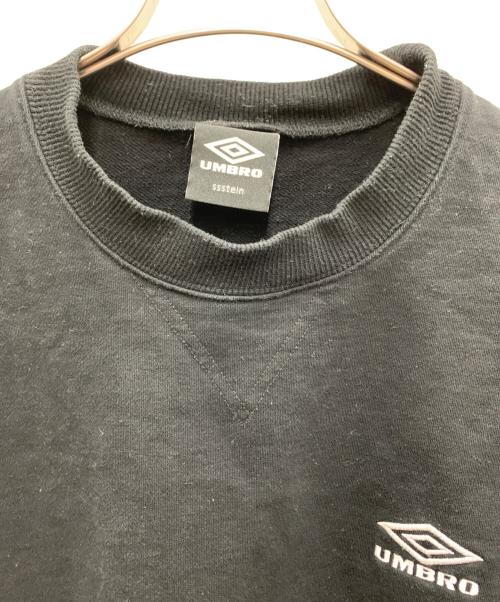 UMBRO（アンブロ）UMBRO (アンブロ) ssstein (シュタイン) HIGH GAUGE COTTON SWEAT ブラック サイズ:Sの古着・服飾アイテム