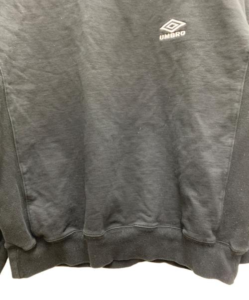 UMBRO（アンブロ）UMBRO (アンブロ) ssstein (シュタイン) HIGH GAUGE COTTON SWEAT ブラック サイズ:Sの古着・服飾アイテム
