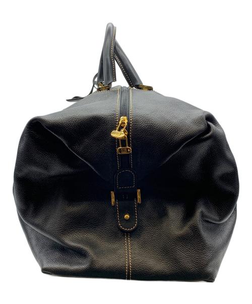 dunhill（ダンヒル）dunhill (ダンヒル) レザーボストンバッグ ブラックの古着・服飾アイテム