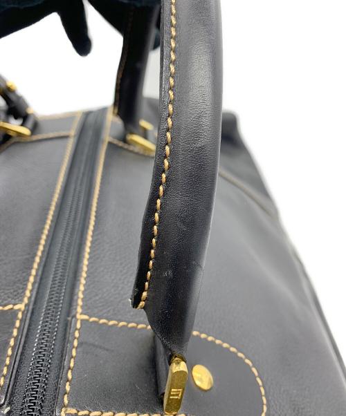 dunhill（ダンヒル）dunhill (ダンヒル) レザーボストンバッグ ブラックの古着・服飾アイテム