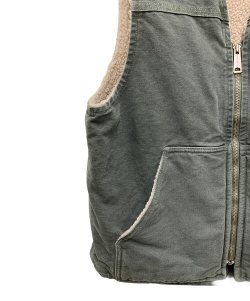 CarHartt（カーハート）CarHartt (カーハート) 裏ボアダックベスト オリーブ サイズ:Mの古着・服飾アイテム
