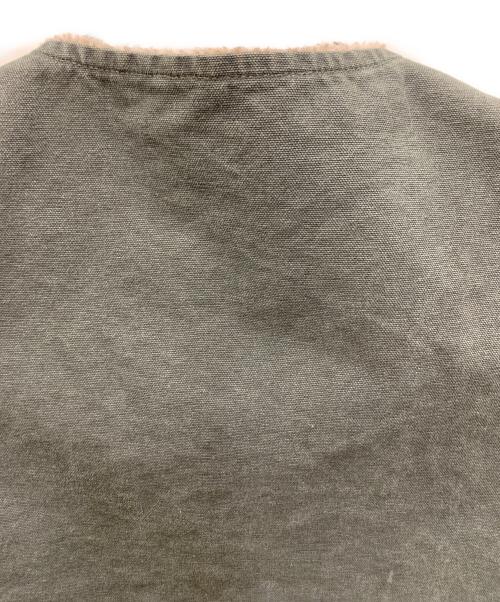 CarHartt（カーハート）CarHartt (カーハート) 裏ボアダックベスト オリーブ サイズ:Mの古着・服飾アイテム